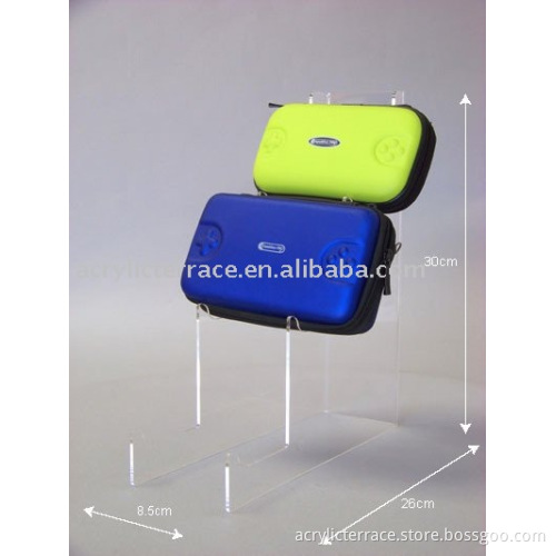 custom plexiglss clear handbag stand